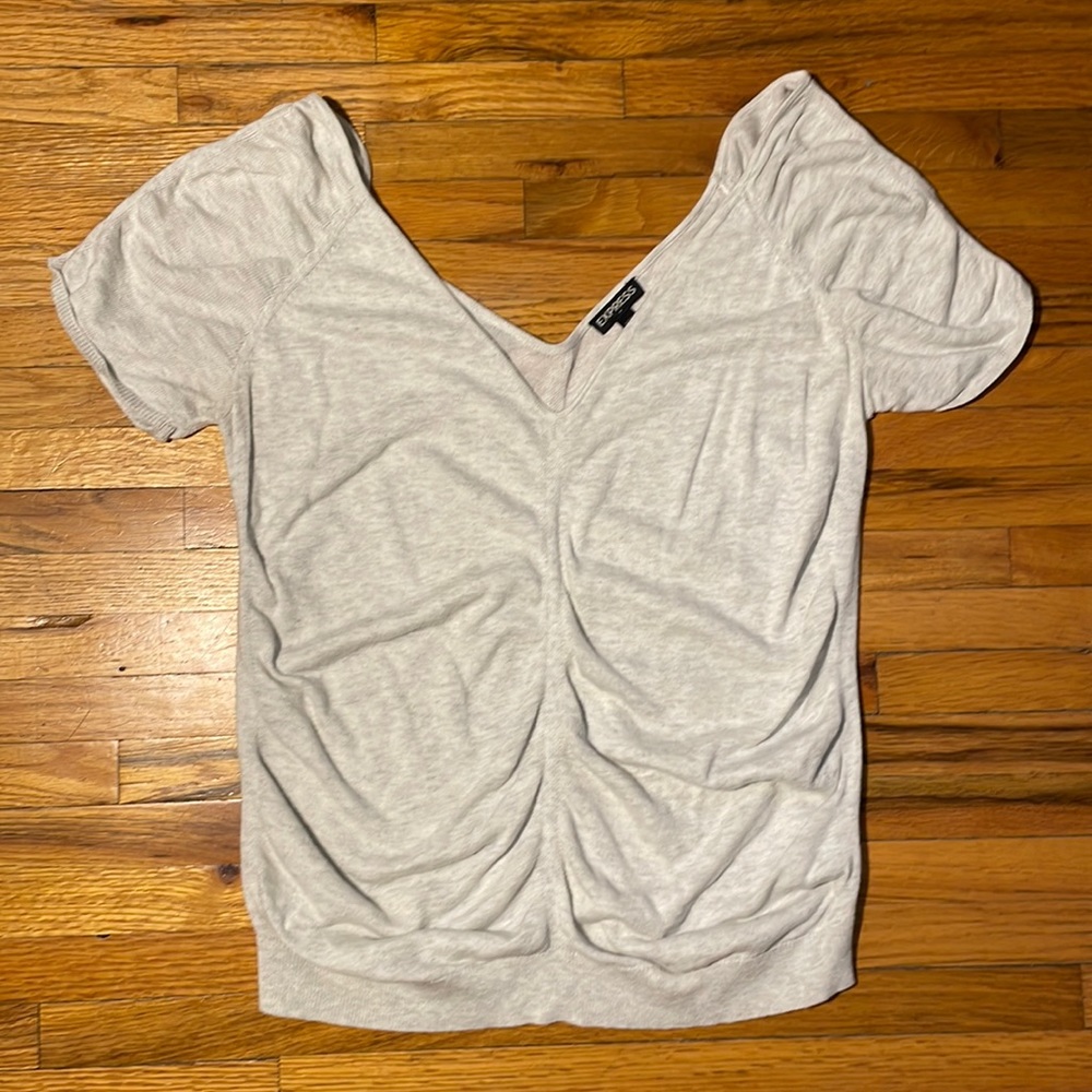 Low cut ruched top.
